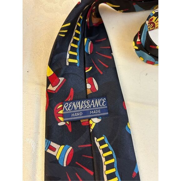 Steven Harris Renaissance 2 Firehouse Fire Dept ties 100 polyester Fireman - Picture 5 of 8